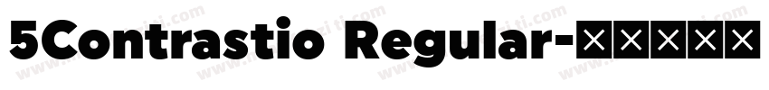 5Contrastio Regular字体转换